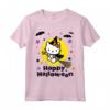 Hello Kitty Happy Halloween Maglietta - Licenza Ufficiale HapTiger - Perfetto per Appassionati di Hello Kitty e Halloween