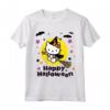 Hello Kitty Happy Halloween Maglietta - Licenza Ufficiale HapTiger - Perfetto per Appassionati di Hello Kitty e Halloween