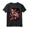 Galaxy Laser Cat - Space Pizza Gatti con occhi Lazer Maglietta - Design Unico per Amanti dei Gatti e dello Spazio