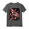 Galaxy Laser Cat - Space Pizza Gatti con occhi Lazer Maglietta - Design Unico per Amanti dei Gatti e dello Spazio