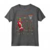 Brutto Regalo di Natale Babbo Natale Basket Maglia a Manica - Vestito Natalizio divertente per giocatori di basket - Regalo di Natale originale