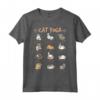 Cat Yoga Poses Cats Practicing Mindfulness Meditation Kitten Maglietta - Peace and Harmony with Cats - Great Gift for Cat Lovers and Yoga Enthusiasts