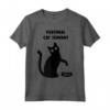 Personale Gatto Servo - Camicia Divertente Gatto Nero - Regalo Maglietta per Amanti dei Gatti - Ideale per Natale o San Valentino