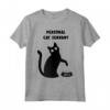 Personale Gatto Servo - Camicia Divertente Gatto Nero - Regalo Maglietta per Amanti dei Gatti - Ideale per Natale o San Valentino