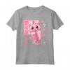 Carino Kawaii Boba Tè Gatto - Maglietta Anime Girls Giapponese - Ideale per Amanti del Kawaii e del Tè Boba