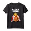 Pizza King - Camicia Amante Pizza | Carina Maglietta per gli Amanti della Pizza - Ideale per Chi Ama il Cibo Italiano