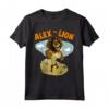 HapTiger Alex The Lion Desert Text Poster Maglietta - Officially Licensed Apparel for Fans