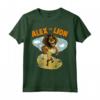 HapTiger Alex The Lion Desert Text Poster Maglietta - Officially Licensed Apparel for Fans