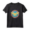 Cerchio con Logo DC Wonder Woman Invecchiato Canotta - Maglietta Ufficiale per Veri Fan di Supereroi DC - Ideale come Regalo per Compleanni o Feste