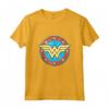 Cerchio con Logo DC Wonder Woman Invecchiato Canotta - Maglietta Ufficiale per Veri Fan di Supereroi DC - Ideale come Regalo per Compleanni o Feste