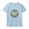 Cerchio con Logo DC Wonder Woman Invecchiato Canotta - Maglietta Ufficiale per Veri Fan di Supereroi DC - Ideale come Regalo per Compleanni o Feste
