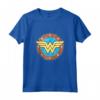 Cerchio con Logo DC Wonder Woman Invecchiato Canotta - Maglietta Ufficiale per Veri Fan di Supereroi DC - Ideale come Regalo per Compleanni o Feste