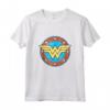 Cerchio con Logo DC Wonder Woman Invecchiato Canotta - Maglietta Ufficiale per Veri Fan di Supereroi DC - Ideale come Regalo per Compleanni o Feste