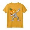 Halloween Boys Dabbing Skeleton Scary Pumpkin Jack O Lantern Maglietta - Cool Trick or Treat Design for Hip Hop Lovers - Perfect for Halloween Parties