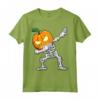 Halloween Boys Dabbing Skeleton Scary Pumpkin Jack O Lantern Maglietta - Cool Trick or Treat Design for Hip Hop Lovers - Perfect for Halloween Parties