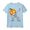 Halloween Boys Dabbing Skeleton Scary Pumpkin Jack O Lantern Maglietta - Cool Trick or Treat Design for Hip Hop Lovers - Perfect for Halloween Parties