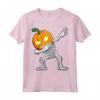 Halloween Boys Dabbing Skeleton Scary Pumpkin Jack O Lantern Maglietta - Cool Trick or Treat Design for Hip Hop Lovers - Perfect for Halloween Parties