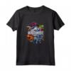 HapTiger Dinosaurs Colored Hexagons Center Logo Maglietta - Officially Licensed Apparel for Trendy Dinosaur Fans - 16JWOR062E Included