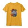 HapTiger Dinosaurs Colored Hexagons Center Logo Maglietta - Officially Licensed Apparel for Trendy Dinosaur Fans - 16JWOR062E Included