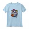 HapTiger Dinosaurs Colored Hexagons Center Logo Maglietta - Officially Licensed Apparel for Trendy Dinosaur Fans - 16JWOR062E Included