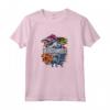 HapTiger Dinosaurs Colored Hexagons Center Logo Maglietta - Officially Licensed Apparel for Trendy Dinosaur Fans - 16JWOR062E Included