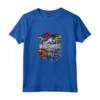 HapTiger Dinosaurs Colored Hexagons Center Logo Maglietta - Officially Licensed Apparel for Trendy Dinosaur Fans - 16JWOR062E Included