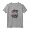 HapTiger Dinosaurs Colored Hexagons Center Logo Maglietta - Officially Licensed Apparel for Trendy Dinosaur Fans - 16JWOR062E Included