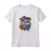 HapTiger Dinosaurs Colored Hexagons Center Logo Maglietta - Officially Licensed Apparel for Trendy Dinosaur Fans - 16JWOR062E Included