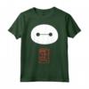 HapTiger Big Hero 6 Baymax Face Kanji Poster Maglietta - Officially Licensed Apparel for Anime Fans