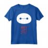 HapTiger Big Hero 6 Baymax Face Kanji Poster Maglietta - Officially Licensed Apparel for Anime Fans