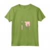 HapTiger Bambi & Thumper Simple Outline Pink Square Maglietta con Collo a V - Officially Licensed Disney Apparel for Collectors