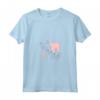 HapTiger Bambi & Thumper Simple Outline Pink Square Maglietta con Collo a V - Officially Licensed Disney Apparel for Collectors