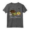 Happy Halloween - Divertente Jack-O-Lanterna Malvagio Mostri Zucca Maglietta Vintage - Idea Costume Halloween per Bambini e Adulti