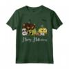 Happy Halloween - Divertente Jack-O-Lanterna Malvagio Mostri Zucca Maglietta Vintage - Idea Costume Halloween per Bambini e Adulti