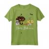 Happy Halloween - Divertente Jack-O-Lanterna Malvagio Mostri Zucca Maglietta Vintage - Idea Costume Halloween per Bambini e Adulti
