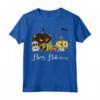 Happy Halloween - Divertente Jack-O-Lanterna Malvagio Mostri Zucca Maglietta Vintage - Idea Costume Halloween per Bambini e Adulti