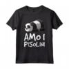 Magliette Uomo Manica Corta Persone Pigre Amo I Pisolini - Maglietta Orso Panda HapTiger - Ideale Regalo Compleanno