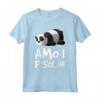 Magliette Uomo Manica Corta Persone Pigre Amo I Pisolini - Maglietta Orso Panda HapTiger - Ideale Regalo Compleanno