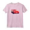 HapTiger Pixar Cars Lightning McQueen Paint Drifting Maglietta - Officially Licensed Apparel for Fans - 16PXCR009