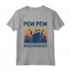Pew Pew Madafakas Vintage Crazy Cat Funny Maglietta - Unique Graphic Tee for Cat Lovers - Lightweight and Classic Fit