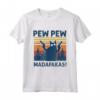 Pew Pew Madafakas Vintage Crazy Cat Funny Maglietta - Unique Graphic Tee for Cat Lovers - Lightweight and Classic Fit
