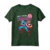 HapTiger Captain America Legendary Dad - Festa del Papà Maglietta - Regalo Unico per il Papà - Ideale per Father's Day e Family Trip