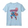 HapTiger Captain America Legendary Dad - Festa del Papà Maglietta - Regalo Unico per il Papà - Ideale per Father's Day e Family Trip