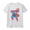 HapTiger Captain America Legendary Dad - Festa del Papà Maglietta - Regalo Unico per il Papà - Ideale per Father's Day e Family Trip