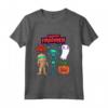 Felice Halloween Scheletro Zucca Fantasma Carino Bambini Maglia a Manica - Costume Kawaii Happy Halloween - Regalo Perfetto per Halloween Lover