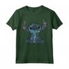 HapTiger Lilo & Stitch Distressed Stitch Portrait Maglietta - Officially Licensed Disney Apparel - Ohana Means Family