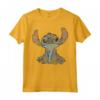 HapTiger Lilo & Stitch Distressed Stitch Portrait Maglietta - Officially Licensed Disney Apparel - Ohana Means Family
