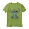 HapTiger Lilo & Stitch Distressed Stitch Portrait Maglietta - Officially Licensed Disney Apparel - Ohana Means Family