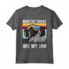 Monster Truck sono la mia marmellata - Maglietta Monster Trucks Regola - Idea Regalo per Festa per Bambini