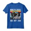 Monster Truck sono la mia marmellata - Maglietta Monster Trucks Regola - Idea Regalo per Festa per Bambini